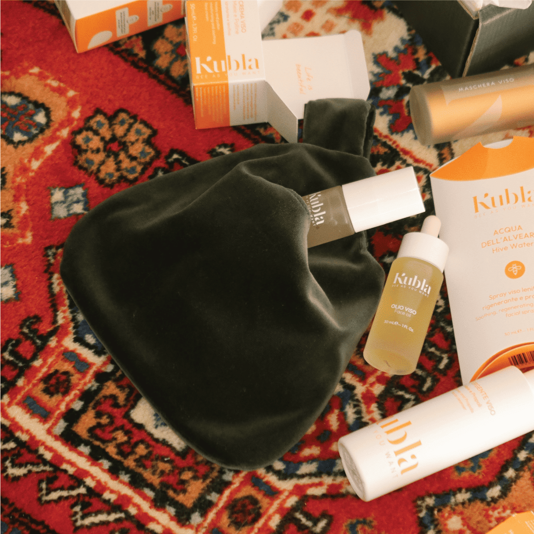 Pochette in velluto con chiusura Giapponese